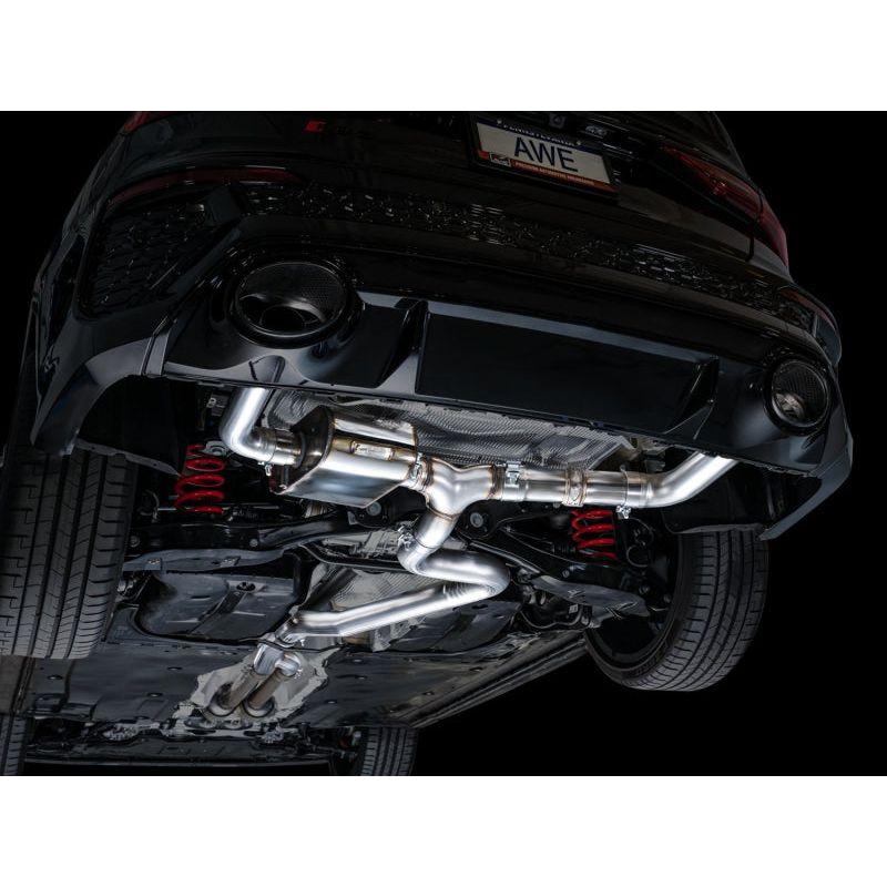 AWE Tuning Audi 22-23 8Y RS3 Cat-Back SwitchPath Exhaust (No Tips) - The Coin Has A Say