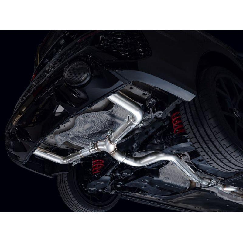 AWE Tuning Audi 22-23 8Y RS3 Cat-Back Track Edition Exhaust System - No Tips - The Coin Has A Say