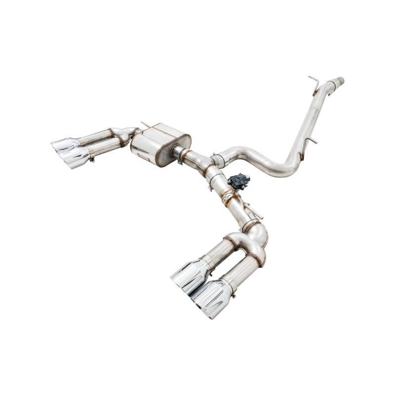 AWE Tuning Audi 8V S3 SwitchPath Exhaust w/Chrome Silver Tips 102mm - The Coin Has A Say