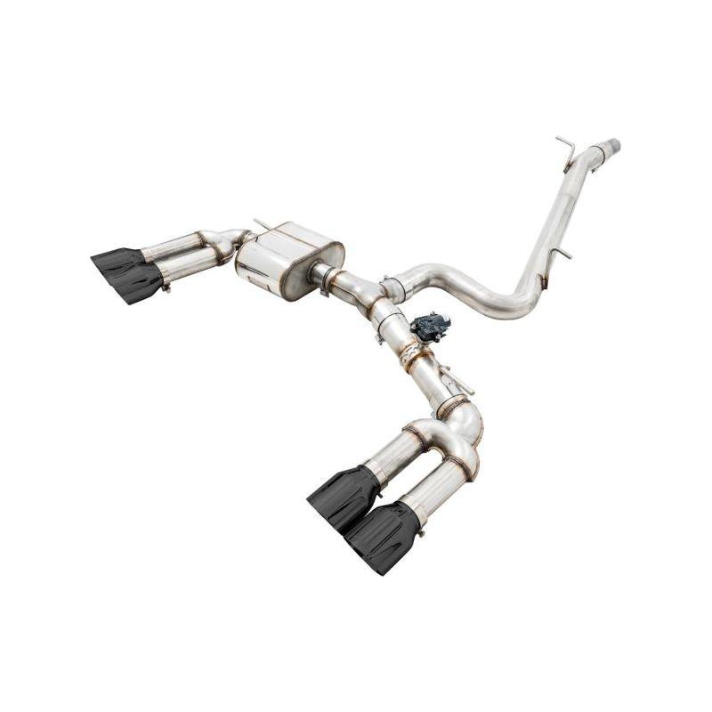 AWE Tuning Audi 8V S3 SwitchPath Exhaust w/Diamond Black Tips 102mm - The Coin Has A Say
