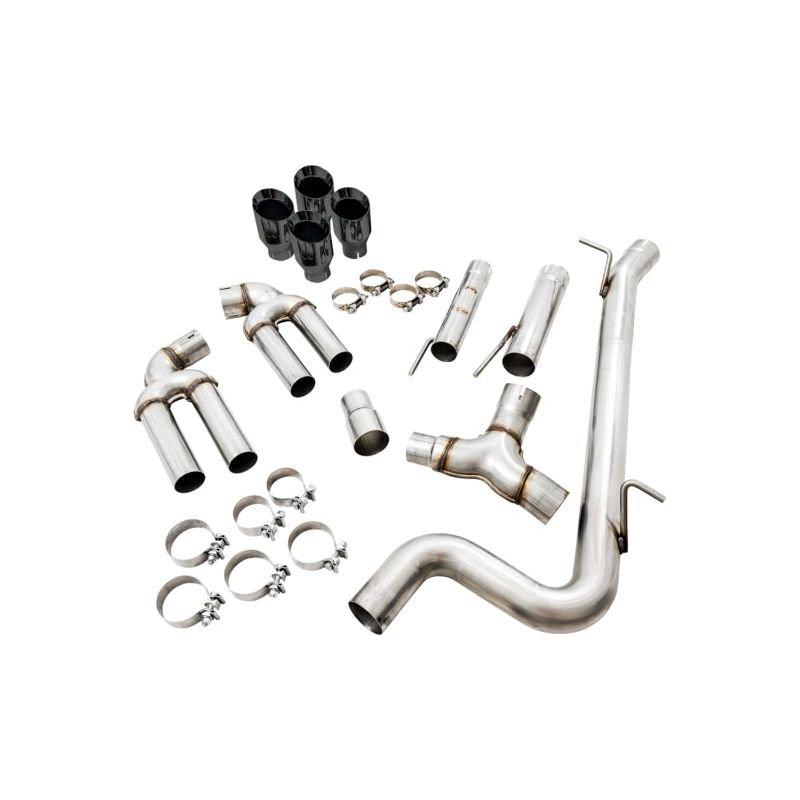 AWE Tuning Audi 8V S3 Track Edition Exhaust w/Diamond Black Tips 102mm - The Coin Has A Say