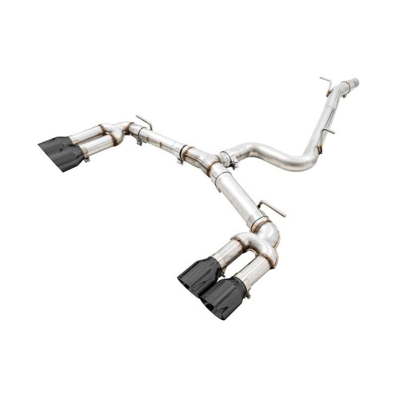 AWE Tuning Audi 8V S3 Track Edition Exhaust w/Diamond Black Tips 102mm - The Coin Has A Say