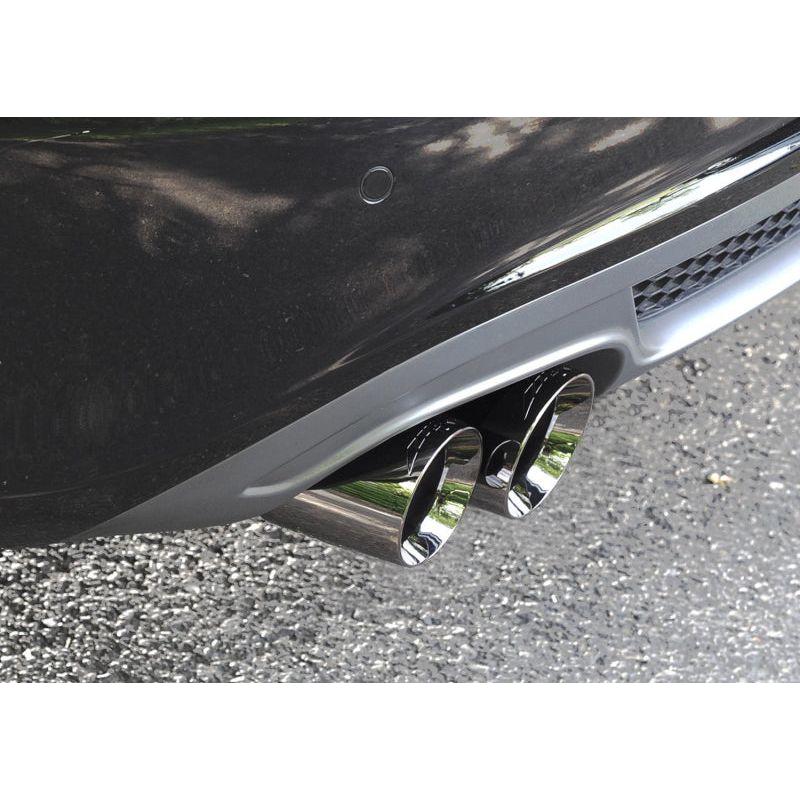 AWE Tuning Audi B8 A4 Touring Edition Exhaust - Single Side Polished Silver Tips - The Coin Has A Say