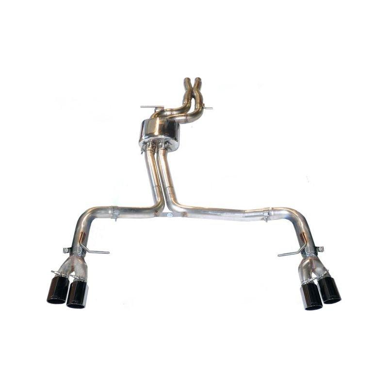 AWE Tuning Audi B8 / B8.5 S4 3.0T Track Edition Exhaust - Diamond Black Tips (90mm) - The Coin Has A Say