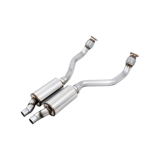 AWE Tuning Audi B8 / C7 3.0T Resonated Downpipes for S4 / S5 / A6 / A7 - The Coin Has A Say