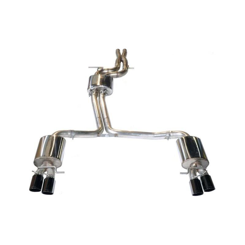 AWE Tuning Audi B8 S5 4.2L Touring Edition Exhaust System - Diamond Black Tips - The Coin Has A Say