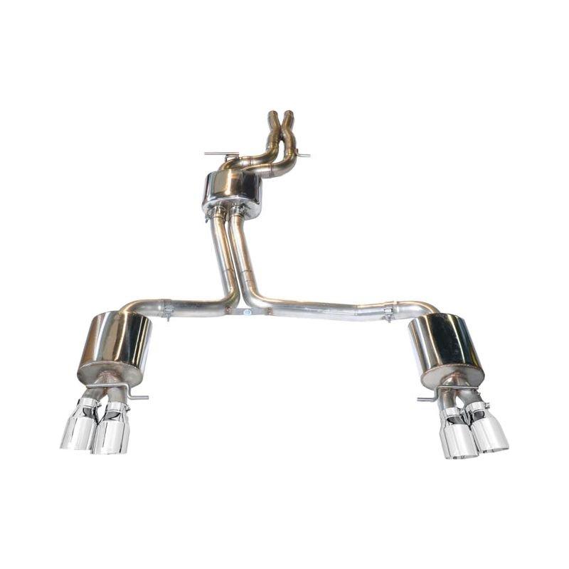 AWE Tuning Audi B8 S5 4.2L Touring Edition Exhaust System - Polished Silver Tips - The Coin Has A Say