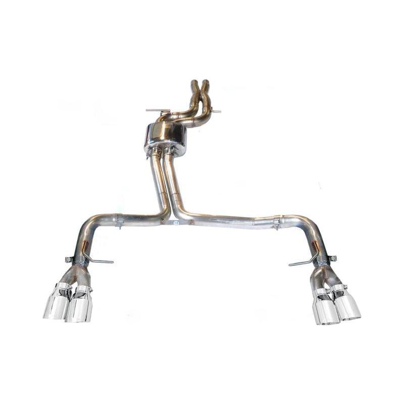 AWE Tuning Audi B8.5 S4 3.0T Track Edition Exhaust - Chrome Silver Tips (102mm) - The Coin Has A Say