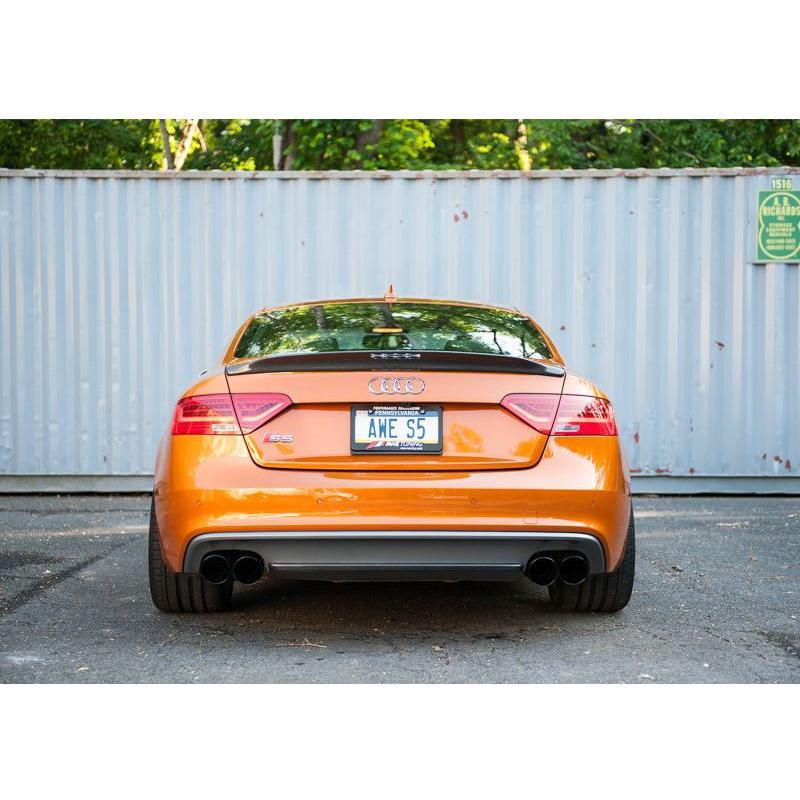 AWE Tuning Audi B8.5 S5 3.0T Touring Edition Exhaust System - Diamond Black Tips (102mm) - The Coin Has A Say