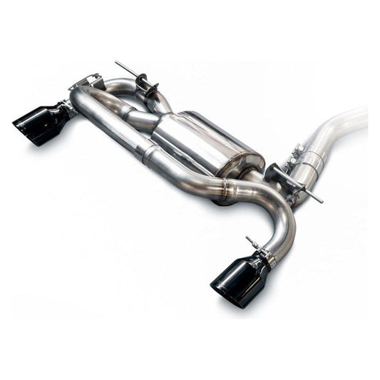 AWE Tuning BMW F22 M235i / M240i Touring Edition Axle-Back Exhaust - Diamond Black Tips (102mm) - The Coin Has A Say