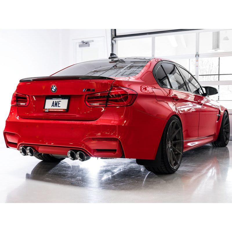 AWE Tuning BMW F8X M3/M4 SwitchPath Catback Exhaust - Chrome Silver Tips - The Coin Has A Say