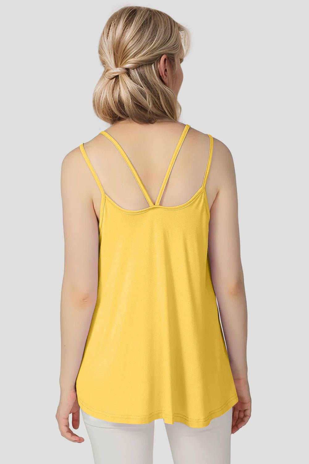 Basic Bae Bamboo Scoop Neck Double Spaghetti Straps Cami - The Coin Has A Say