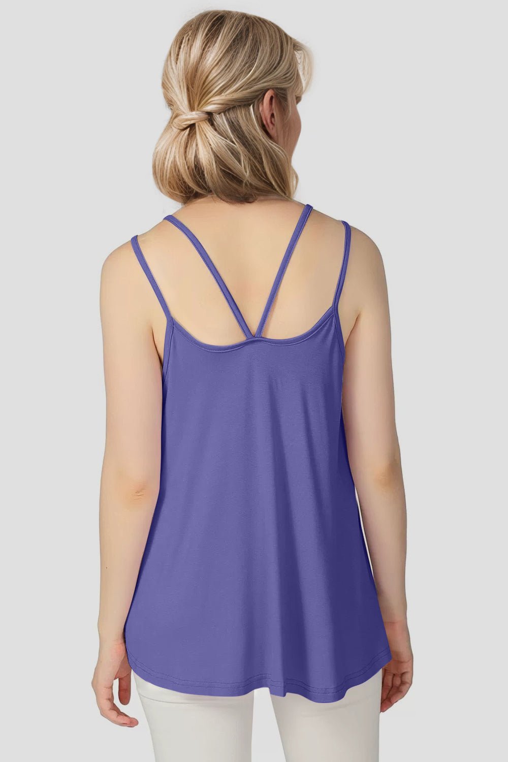 Basic Bae Bamboo Scoop Neck Double Spaghetti Straps Cami - The Coin Has A Say