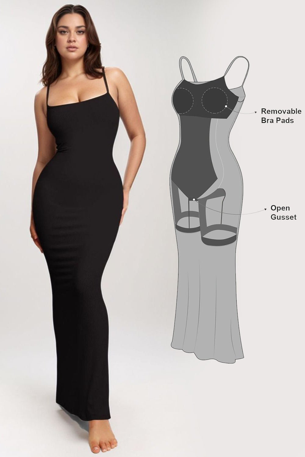 Basic Bae Built-In Shapewear Sleeveless Maxi Dress - The Coin Has A Say
