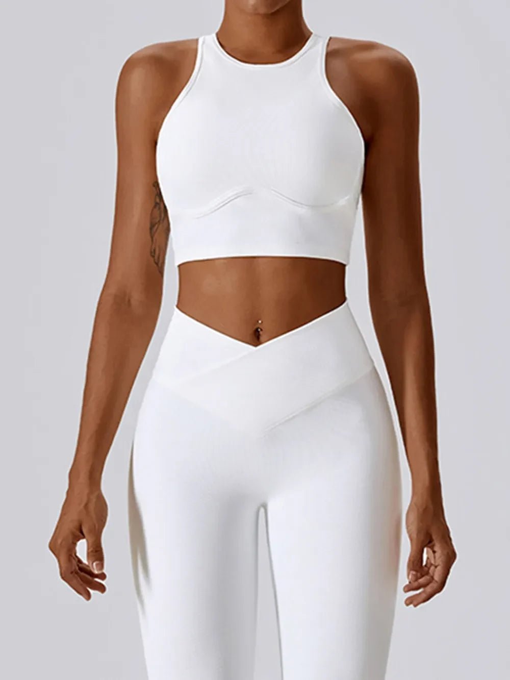 Basic Bae Cutout Racerback Active Tank - The Coin Has A Say