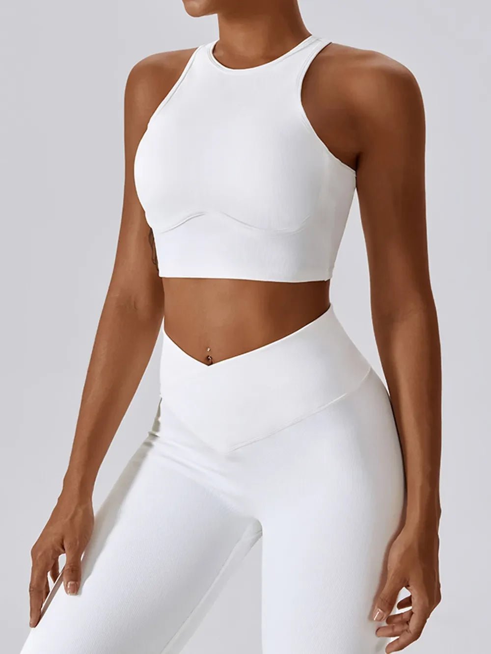 Basic Bae Cutout Racerback Active Tank - The Coin Has A Say