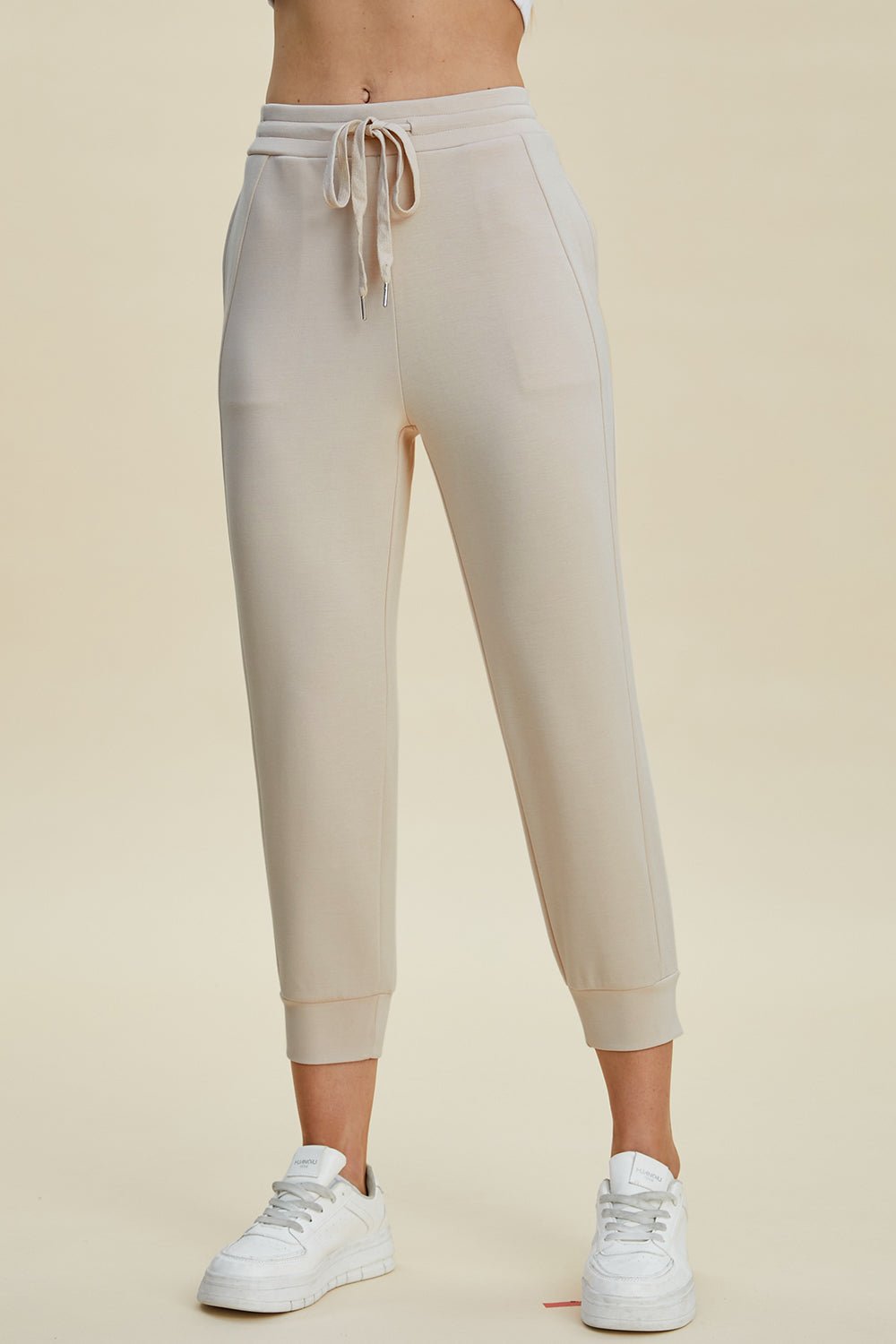 Basic Bae Full Size Air Scuba Drawstring High Waist Cropped Pants - The Coin Has A Say