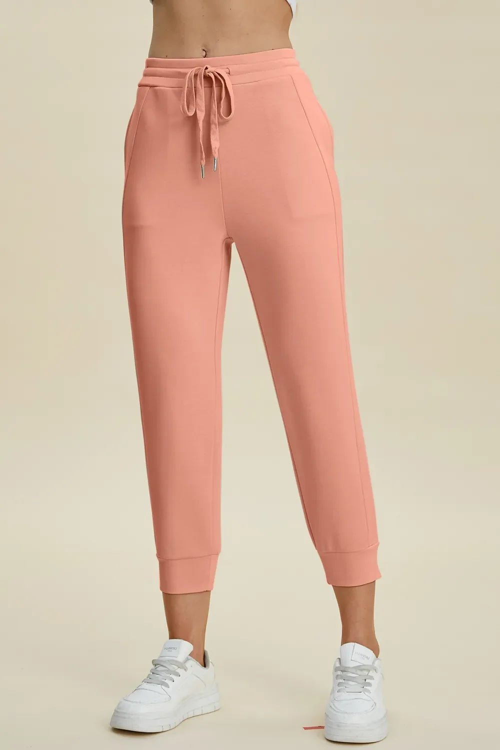 Basic Bae Full Size Air Scuba Drawstring High Waist Cropped Pants - The Coin Has A Say