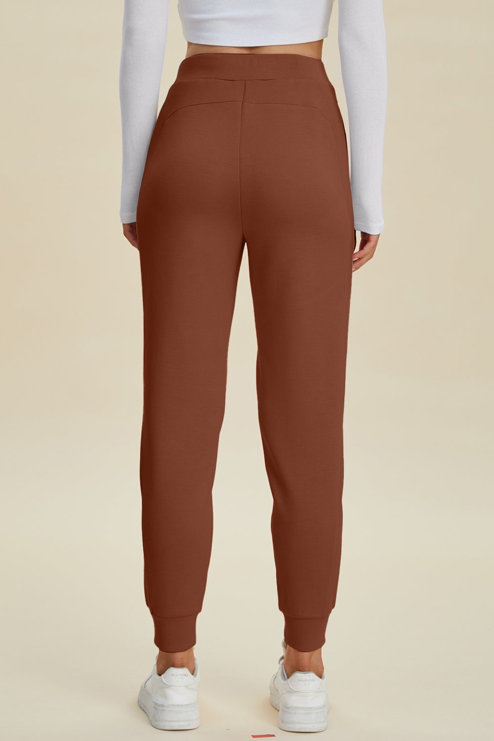 Basic Bae Full Size Air Scuba Drawstring High Waist Joggers - The Coin Has A Say