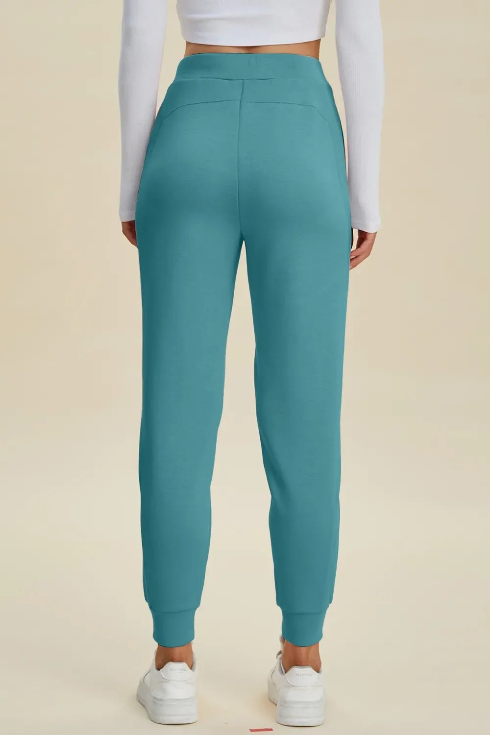 Basic Bae Full Size Air Scuba Drawstring High Waist Joggers - The Coin Has A Say