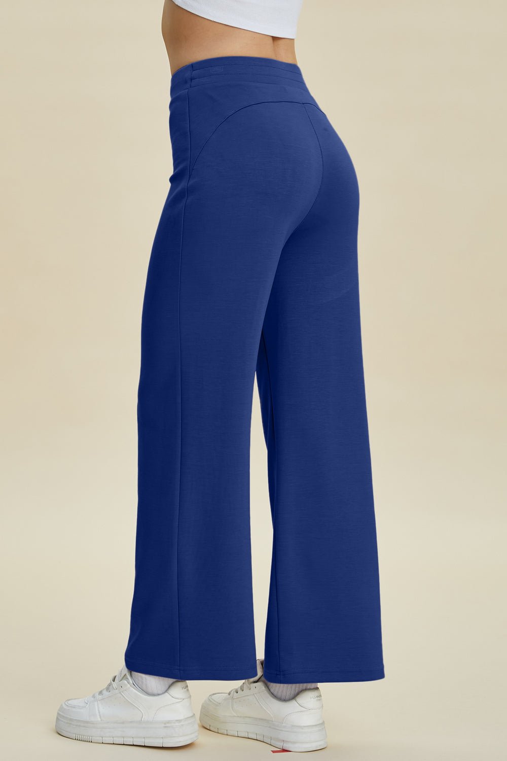 Basic Bae Full Size Air Scuba Drawstring Wide Leg Pants - The Coin Has A Say