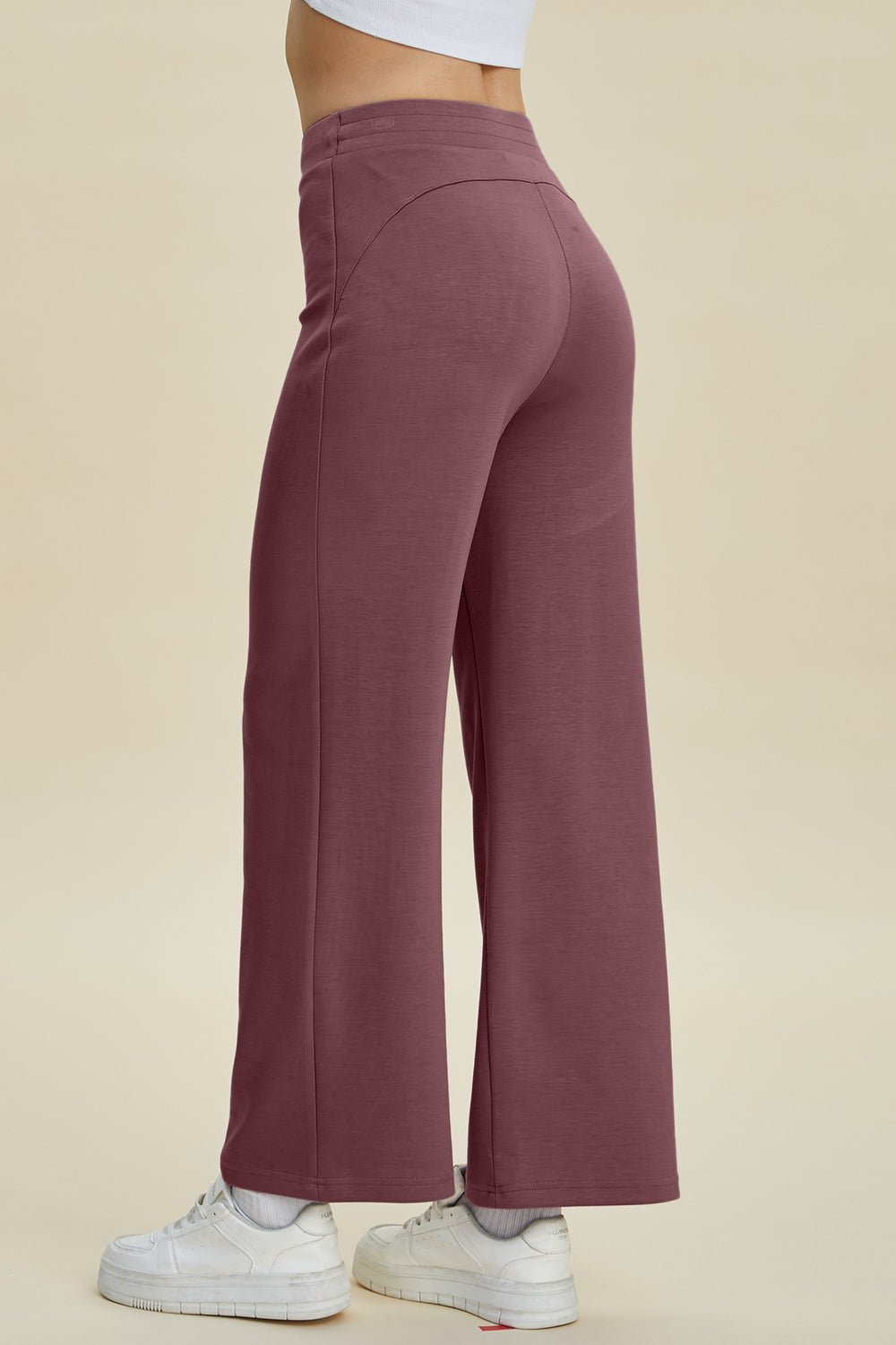 Basic Bae Full Size Air Scuba Drawstring Wide Leg Pants - The Coin Has A Say
