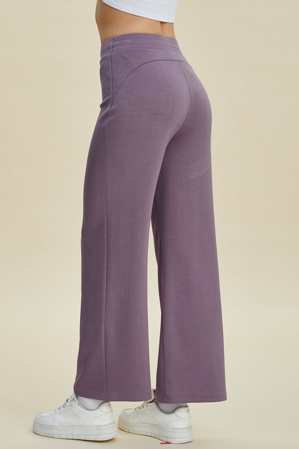 Basic Bae Full Size Air Scuba Drawstring Wide Leg Pants - The Coin Has A Say