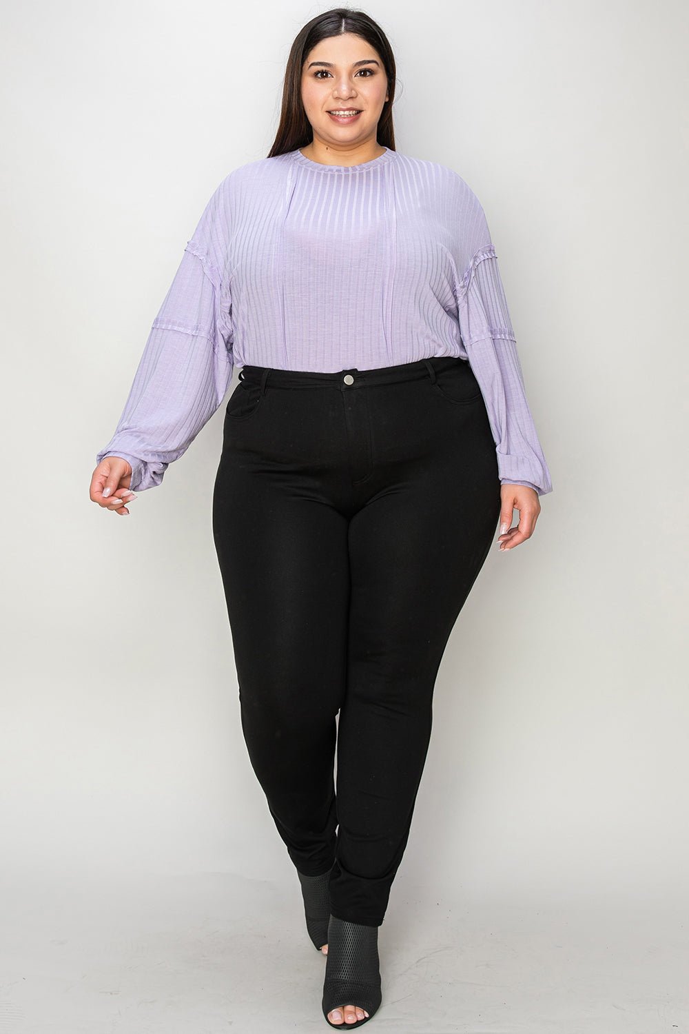 Basic Bae Full Size Ribbed Round Neck Long Sleeve T-Shirt - The Coin Has A Say