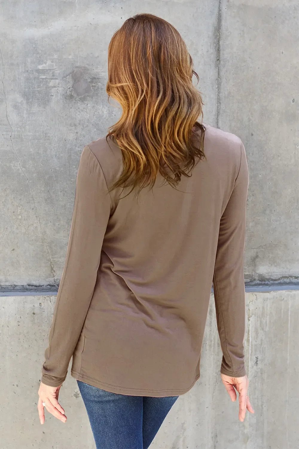 Basic Bae Full Size Round Neck Long Sleeve Top - The Coin Has A Say