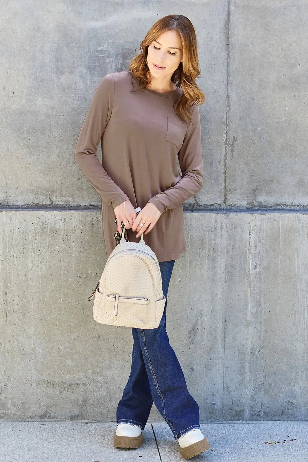Basic Bae Full Size Round Neck Long Sleeve Top - The Coin Has A Say