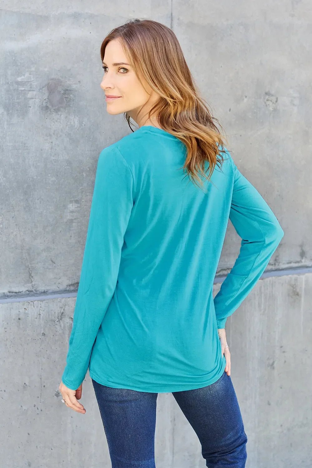 Basic Bae Full Size Round Neck Long Sleeve Top - The Coin Has A Say