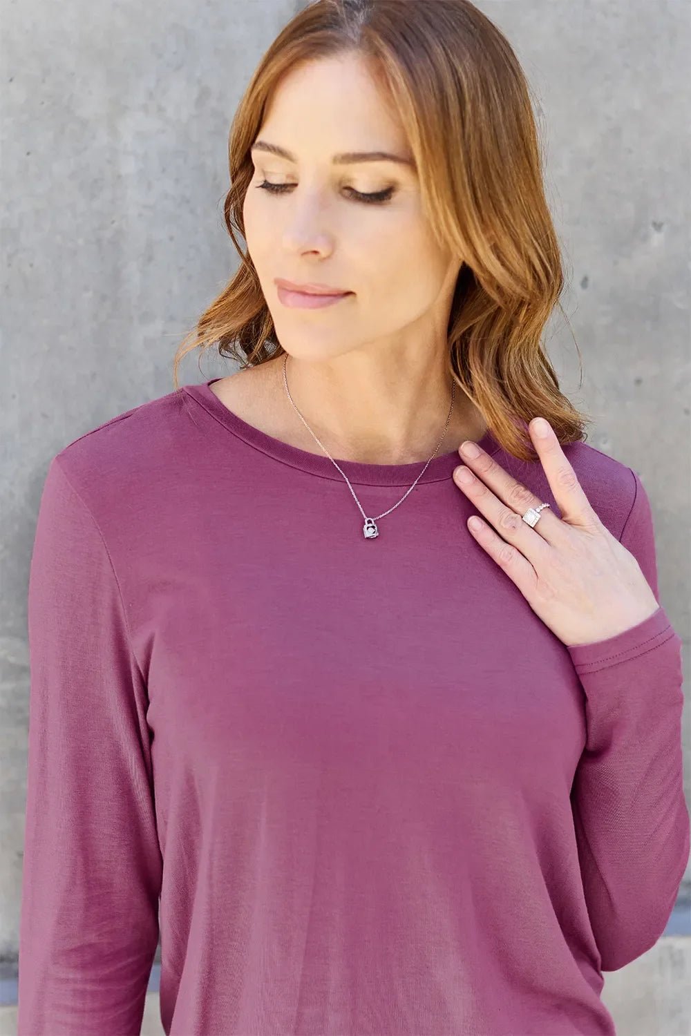 Basic Bae Full Size Round Neck Long Sleeve Top - The Coin Has A Say