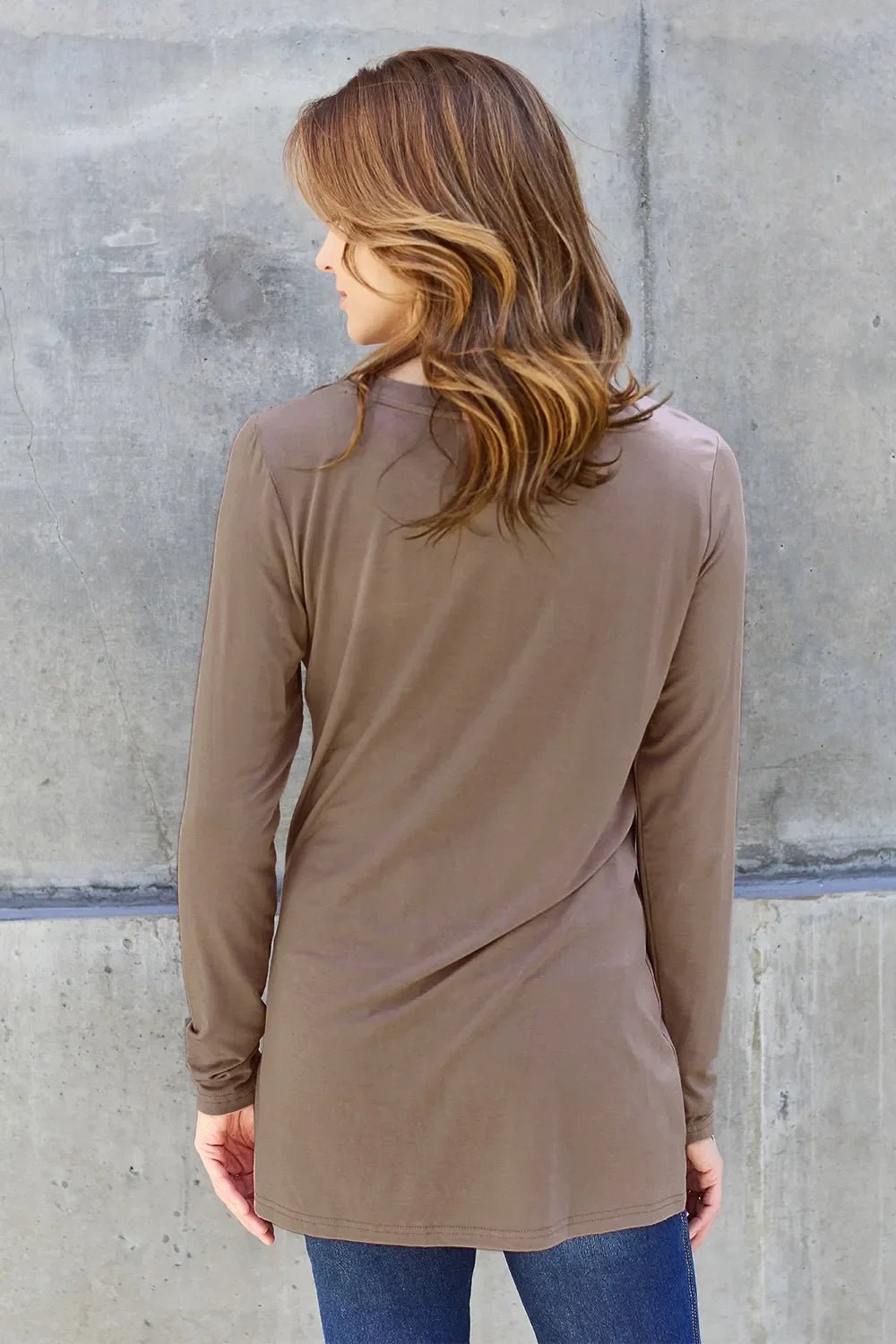 Basic Bae Full Size Round Neck Long Sleeve Top - The Coin Has A Say
