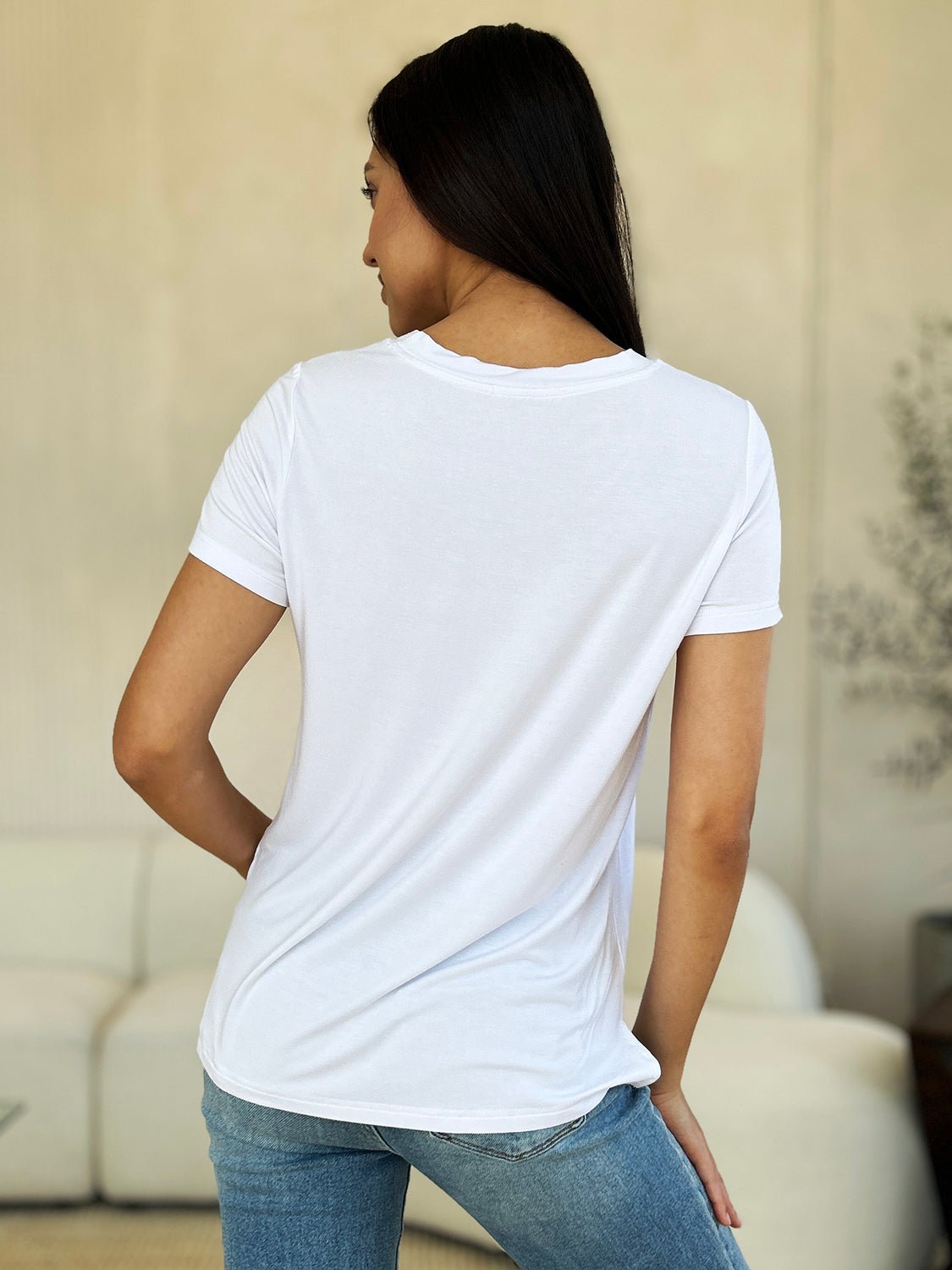 Basic Bae Full Size Round Neck Short Sleeve T-Shirt - The Coin Has A Say