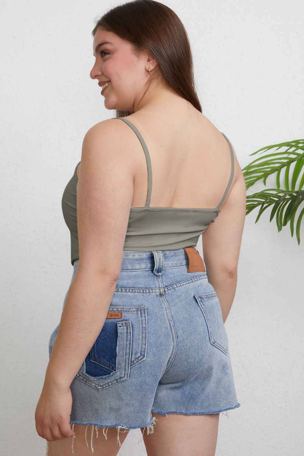 Basic Bae Full Size Round Neck Slim Cami - The Coin Has A Say