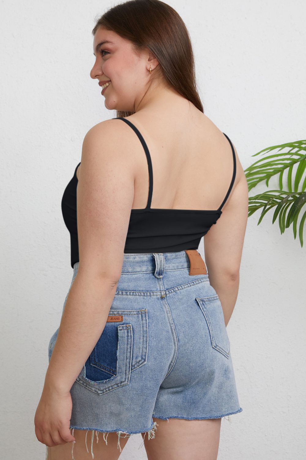 Basic Bae Full Size Round Neck Slim Cami - The Coin Has A Say
