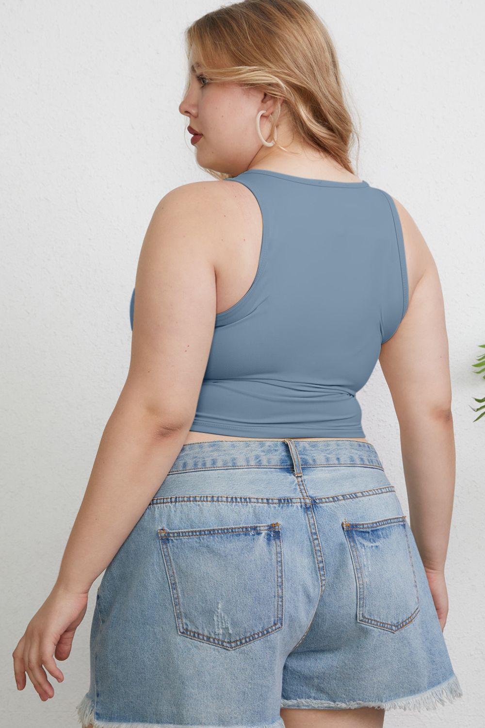 Basic Bae Full Size Round Neck Slim Tank - The Coin Has A Say