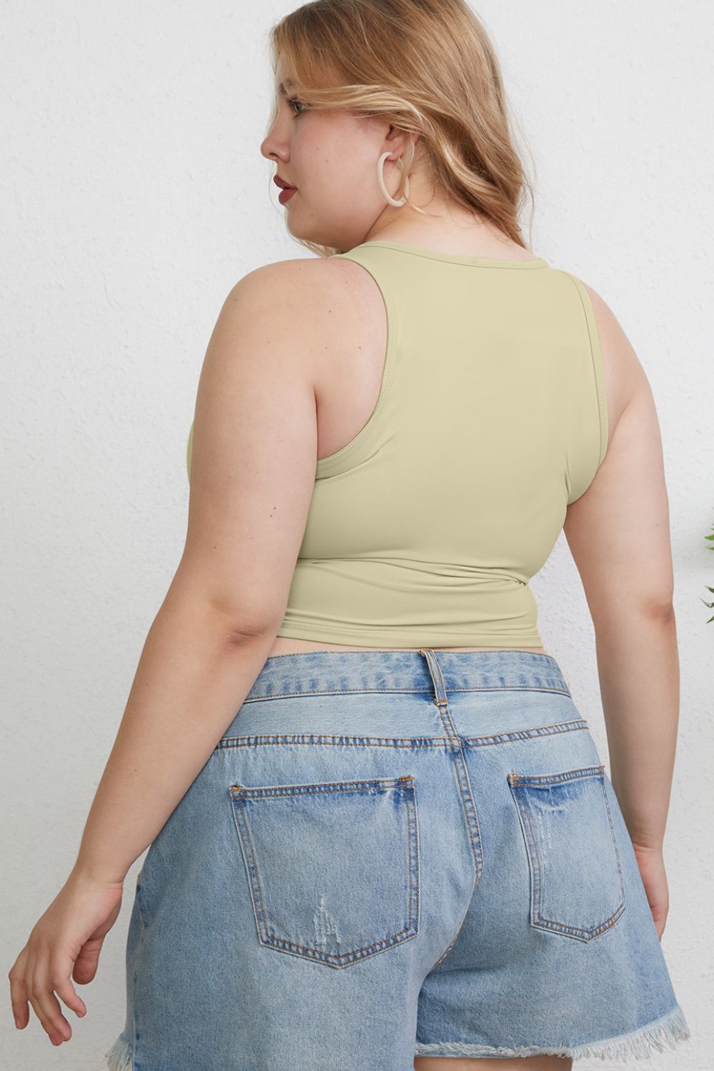 Basic Bae Full Size Round Neck Slim Tank - The Coin Has A Say