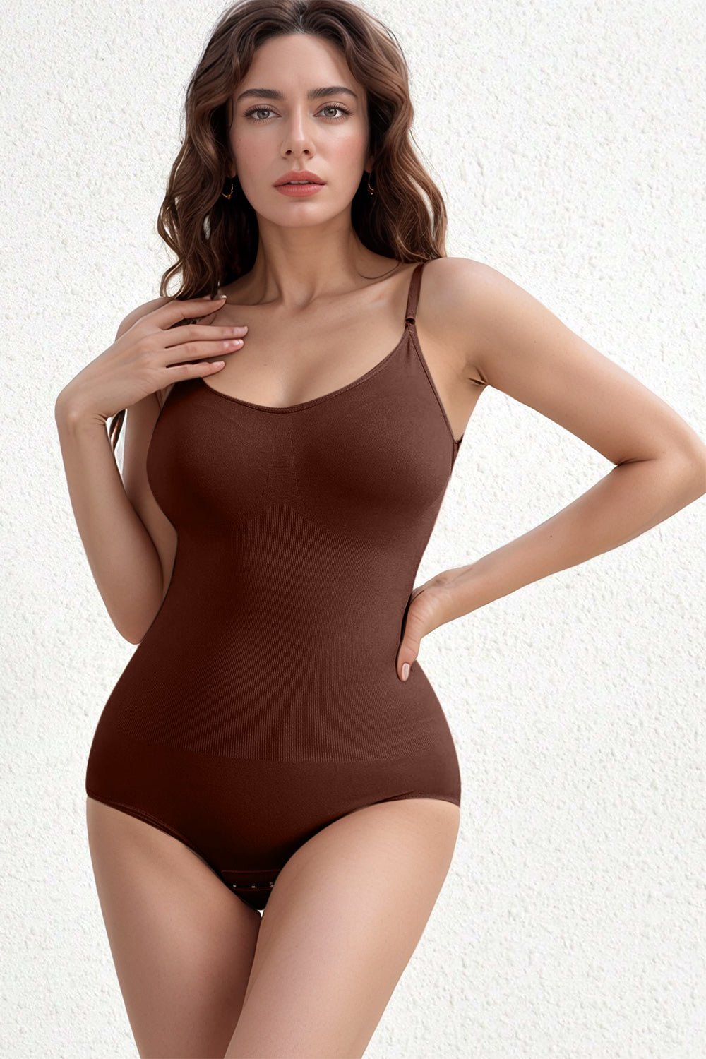 Basic Bae Full Size Scoop Neck Butt Lifting Bodysuit - The Coin Has A Say