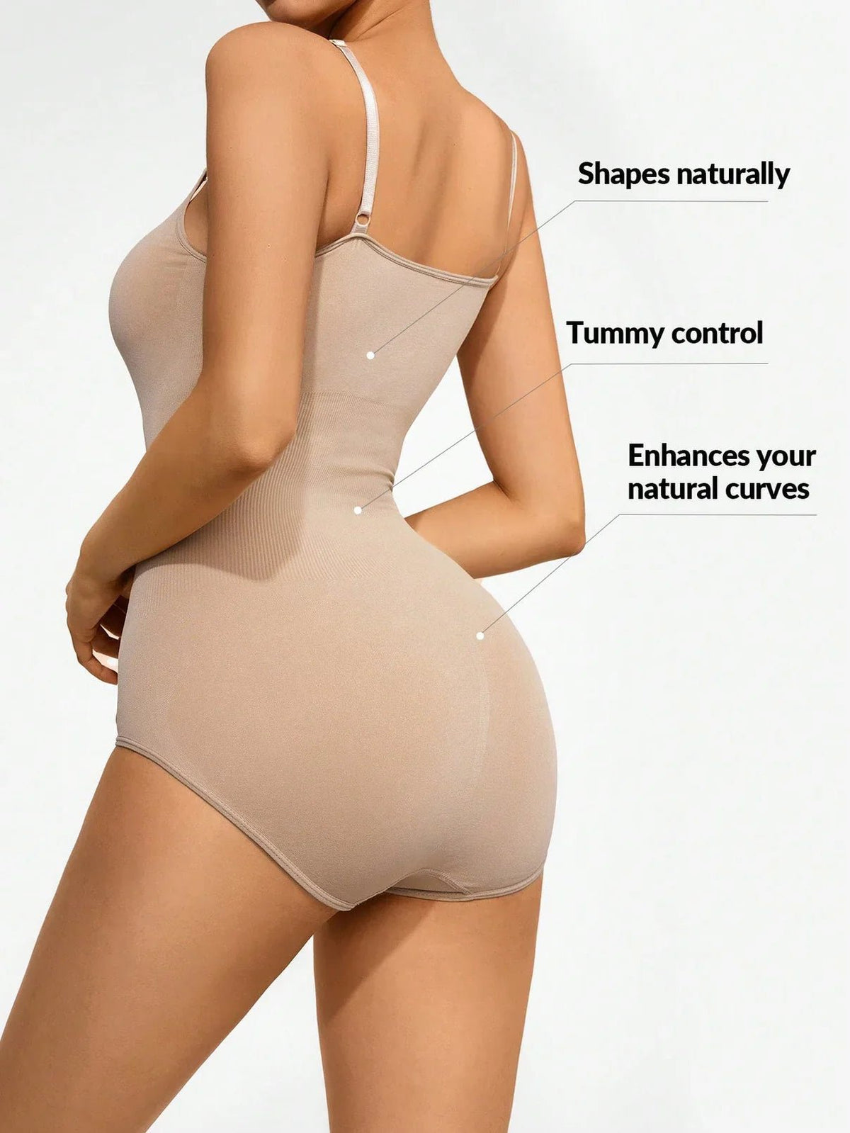 Basic Bae Full Size Scoop Neck Butt Lifting Bodysuit - The Coin Has A Say