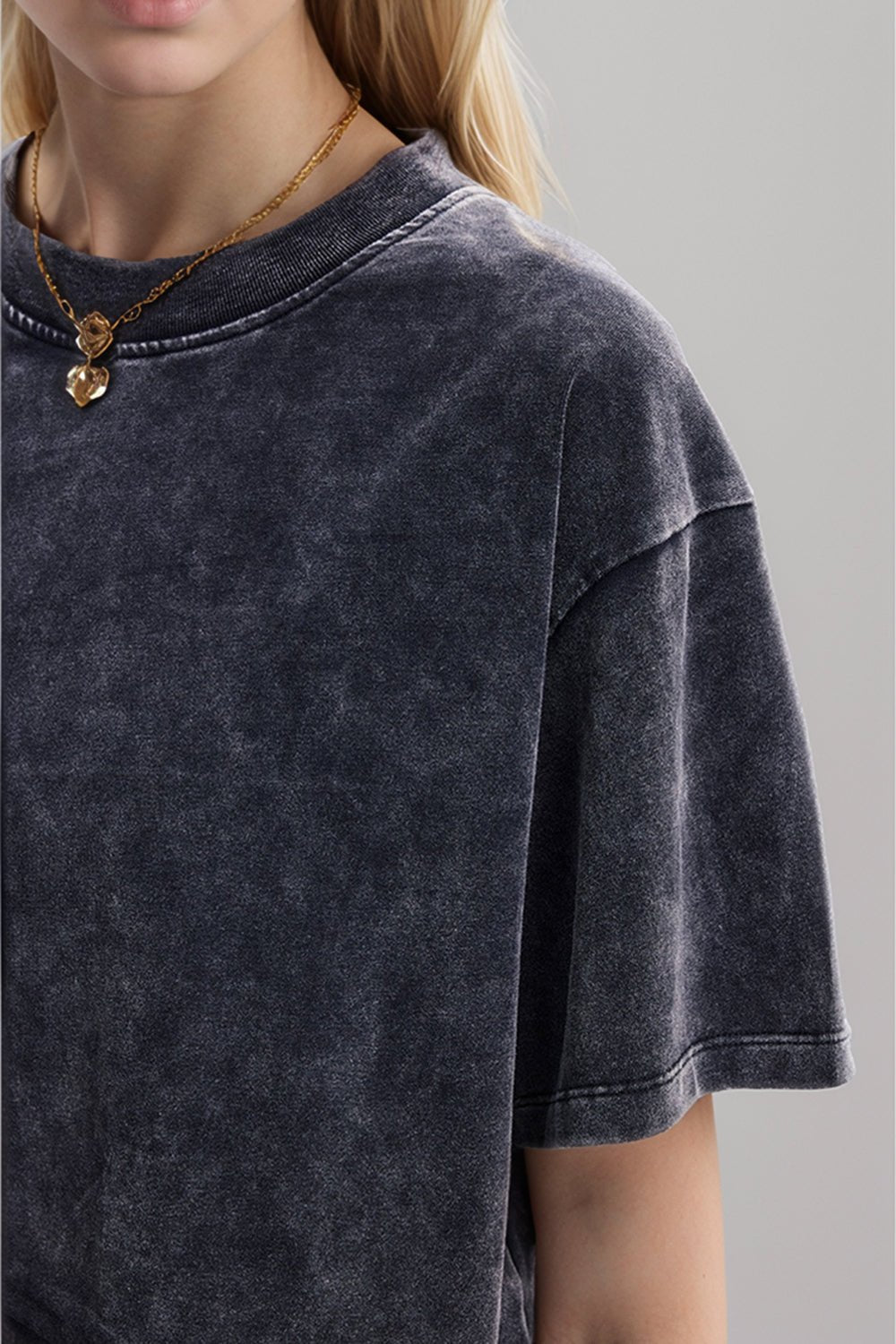Basic Bae Round Neck Dropped Shoulder Short Sleeve T-Shirt - The Coin Has A Say