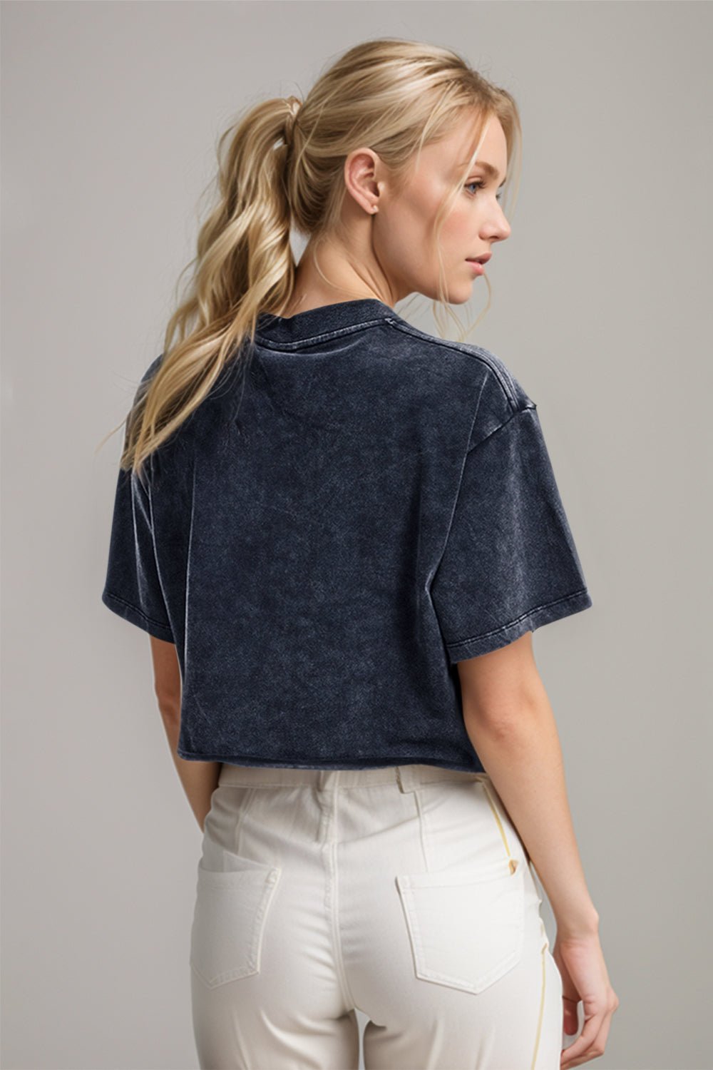 Basic Bae Round Neck Dropped Shoulder Short Sleeve T-Shirt - The Coin Has A Say