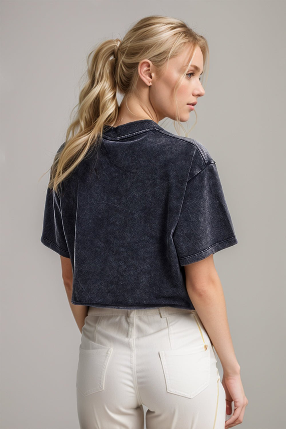 Basic Bae Round Neck Dropped Shoulder Short Sleeve T-Shirt - The Coin Has A Say