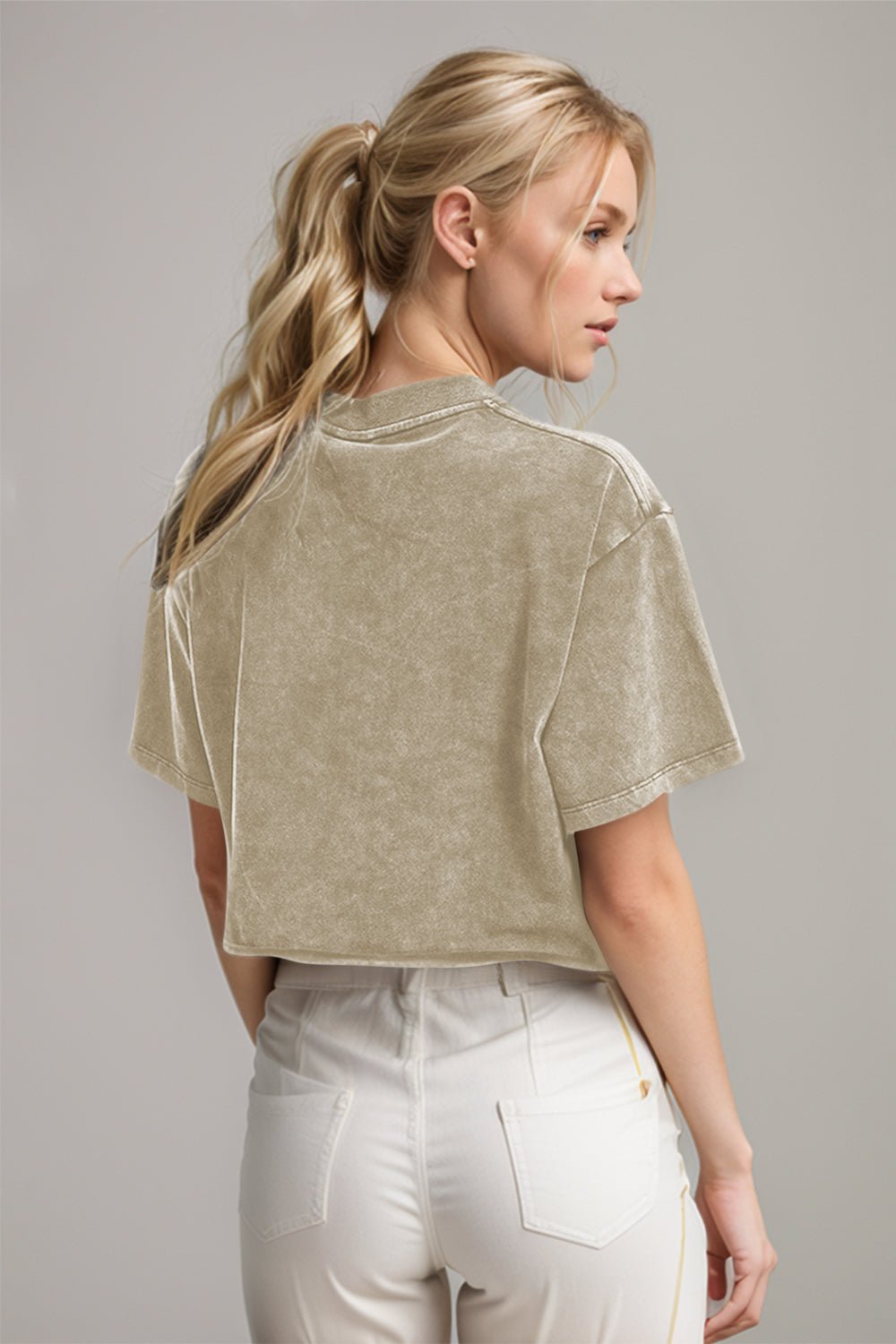Basic Bae Round Neck Dropped Shoulder Short Sleeve T-Shirt - The Coin Has A Say