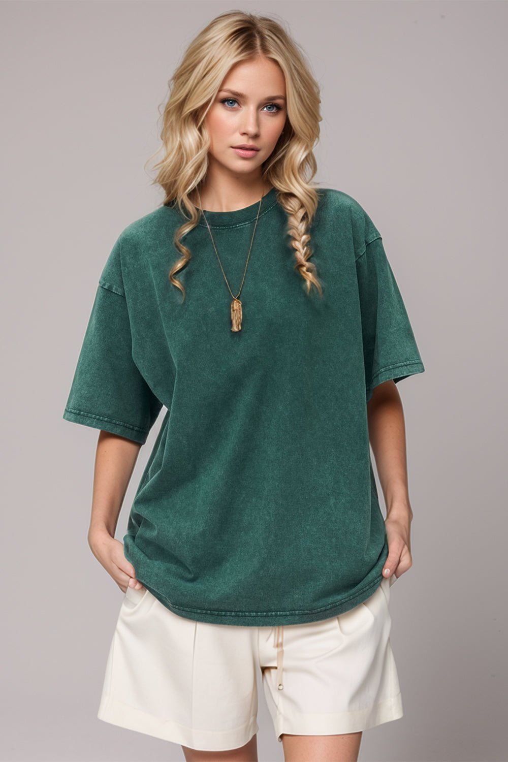 Basic Bae Round Neck Half Sleeve T-Shirt - The Coin Has A Say
