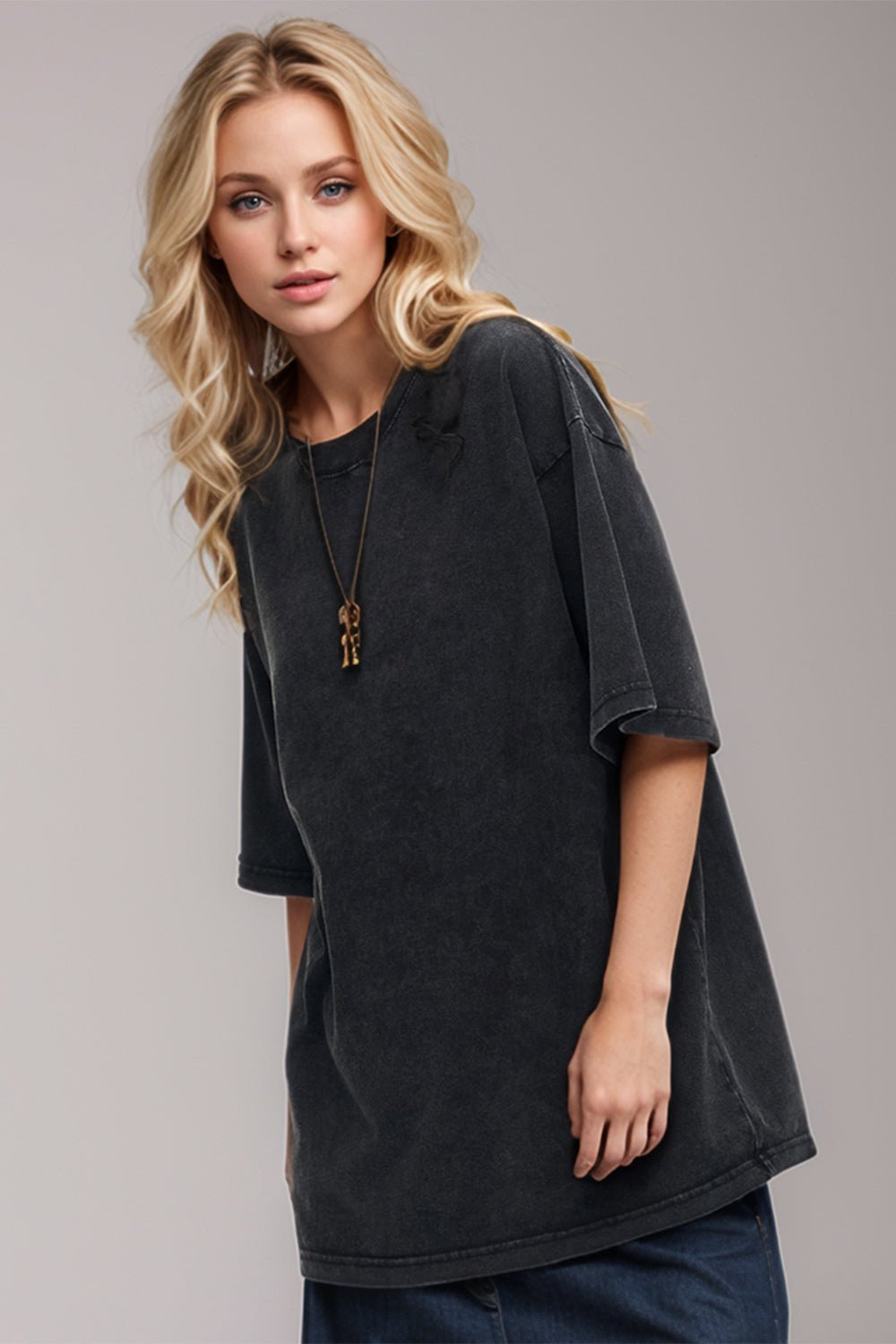 Basic Bae Round Neck Half Sleeve T-Shirt - The Coin Has A Say
