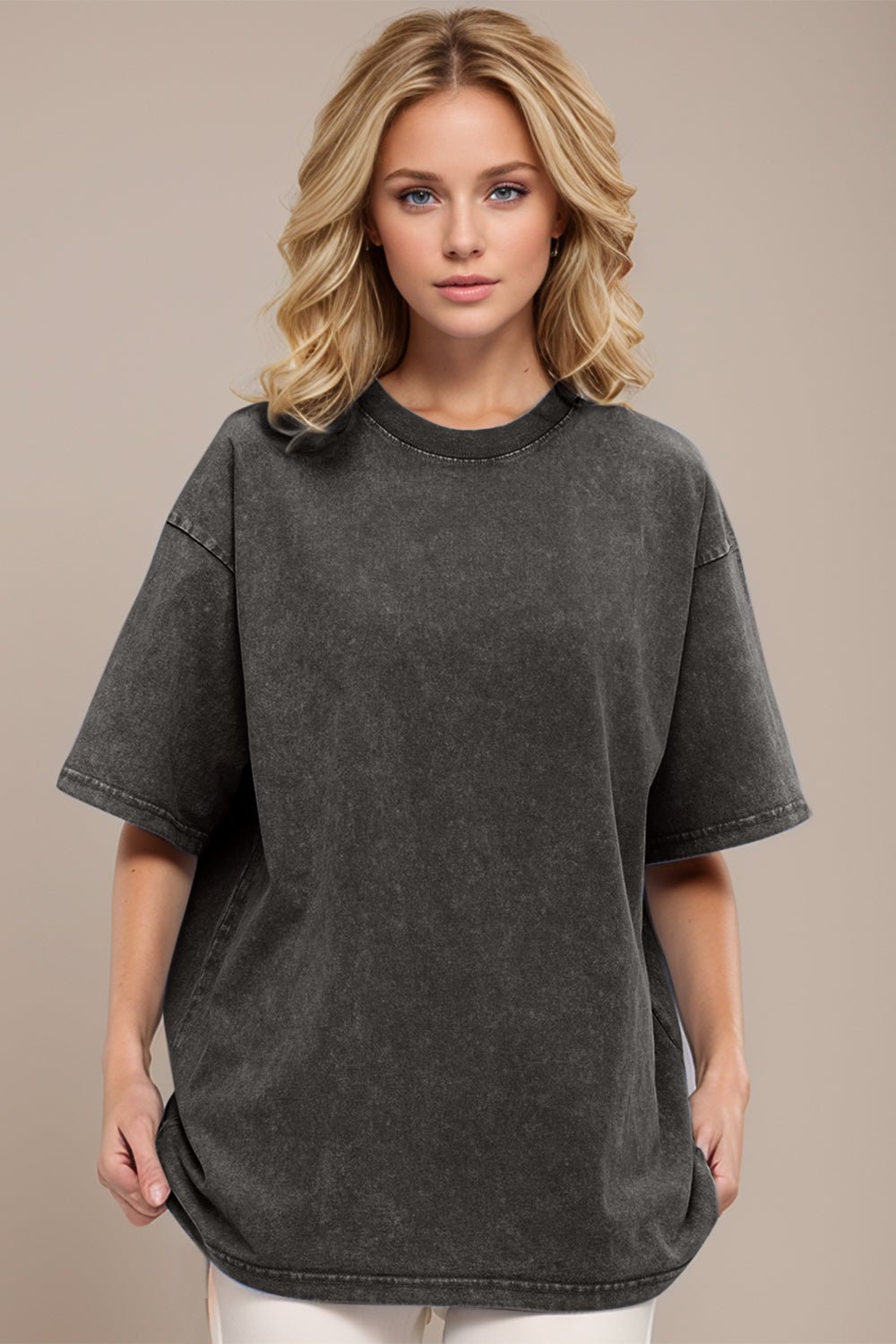 Basic Bae Round Neck Half Sleeve T-Shirt - The Coin Has A Say