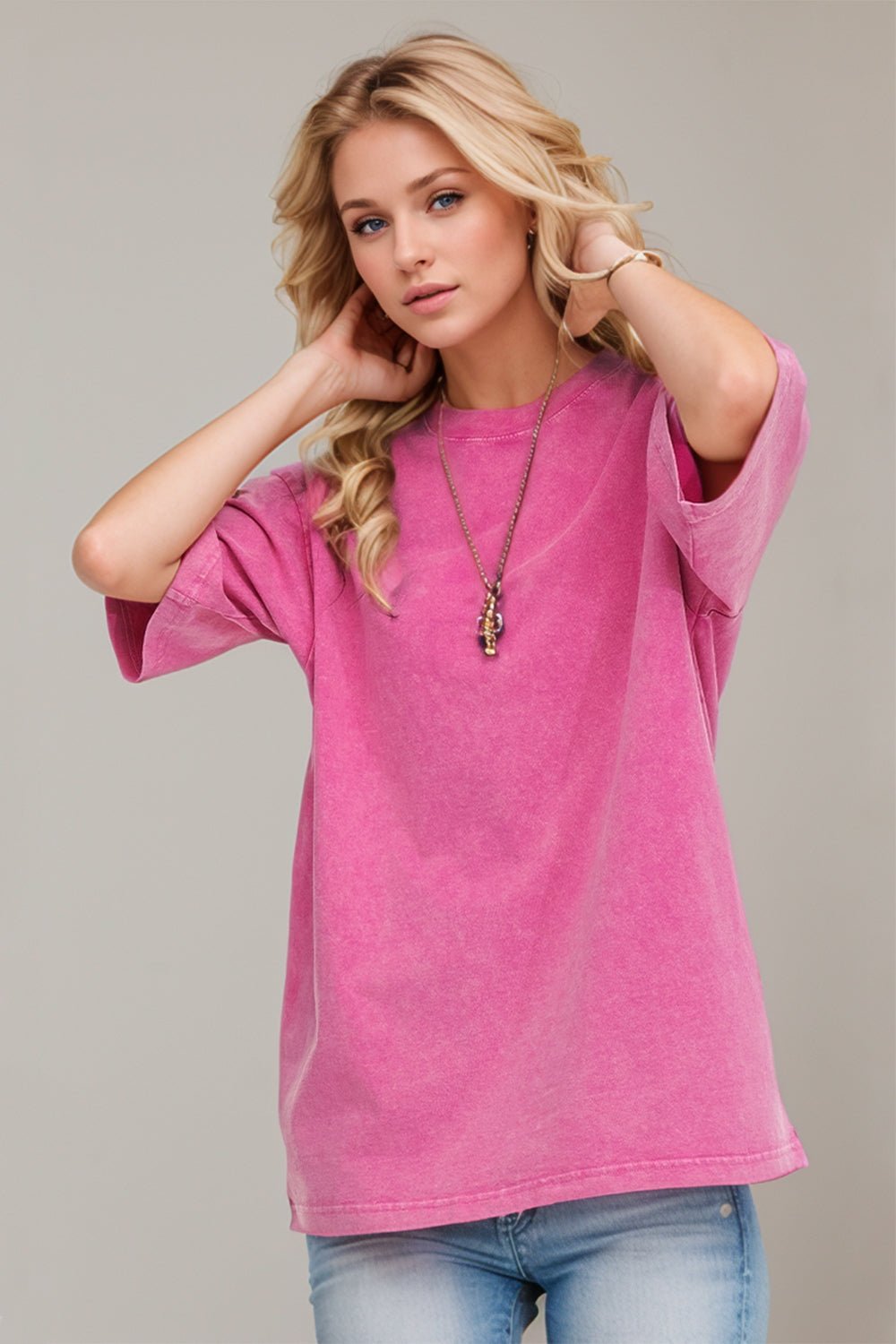 Basic Bae Round Neck Half Sleeve T-Shirt - The Coin Has A Say