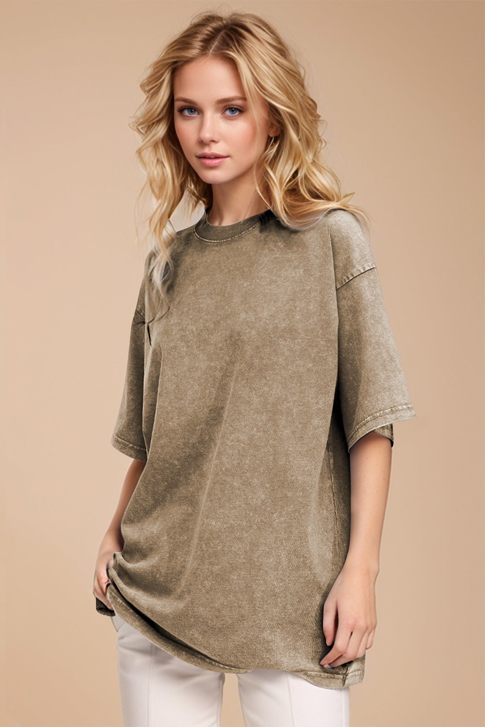 Basic Bae Round Neck Half Sleeve T-Shirt - The Coin Has A Say