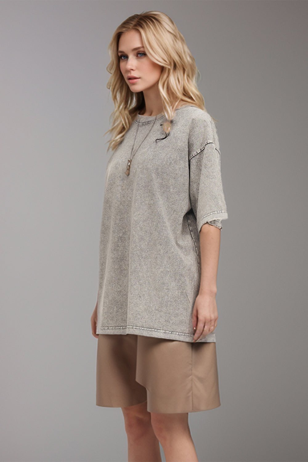 Basic Bae Round Neck Half Sleeve T-Shirt - The Coin Has A Say